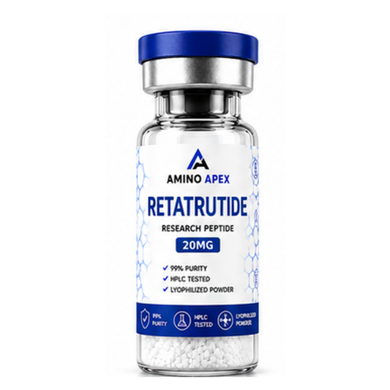 Retatrutide 20mg research peptide vial - Amino Apex