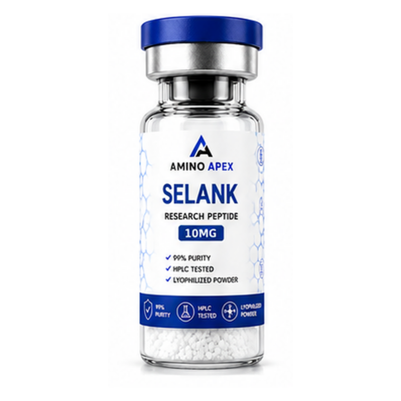 Selank 10mg research peptide vial - Amino Apex